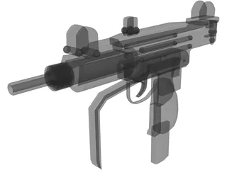 Uzi 3D Model preview