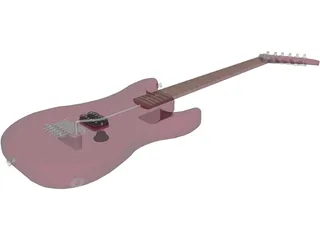 Guitar Kramer Baretta Van Halen 3D Model preview