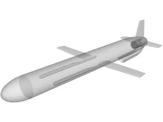 Russian AS-15 Air-Launched Cruise Missile (ALCM) 3D Model preview
