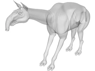 Macrachenia 3D Model preview