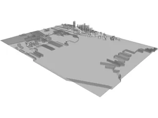 City Part Boston South 3D Model preview