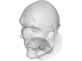 Head Hooligan-Like Uman 3D Model preview