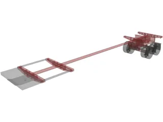 Trailer Groto Extendable (1976) 3D Model preview