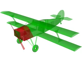 Biplane 3D Model preview
