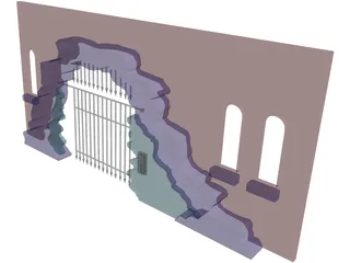 Archway Caged 3D Model preview