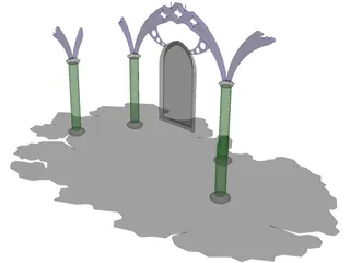 Archway Cemetery 3D Model preview