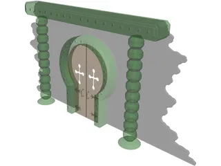 Archway Tomb 3D Model preview