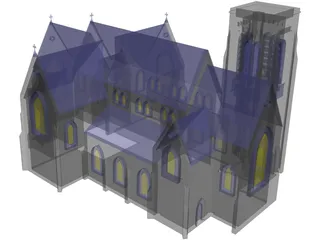 Church Gothic 3D Model preview