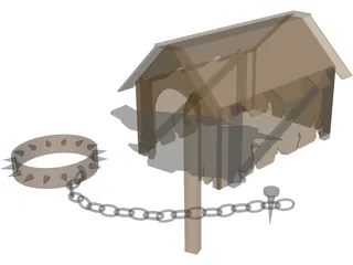Dog House 3D Model preview