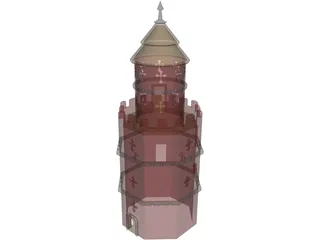 Gothic Tower 3D Model preview