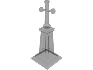 Christian Cross 3D Model preview