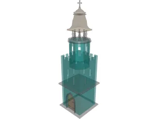Tower Christian 3D Model preview