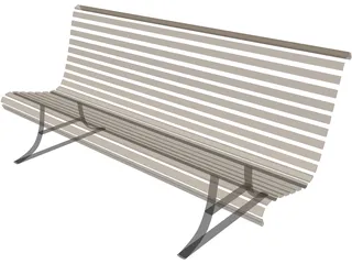 Bench 3D Model preview