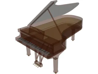 Piano 3D Model preview