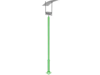 Light Post Ilum Reflective 3D Model preview