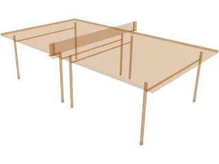 Pinpong Table 3D Model preview