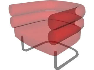 Chair Bibendum 3D Model preview