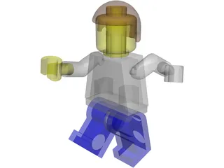 Lego Man 3D Model preview