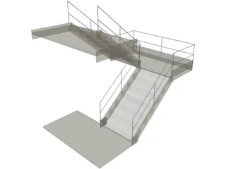 Stairs 3D Model preview