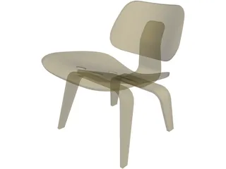 Plywood Chair 3D Model preview