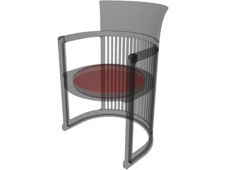 Dining Chair 3D Model preview