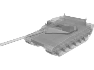 Future Light Tank Fictional Design 3D Model preview