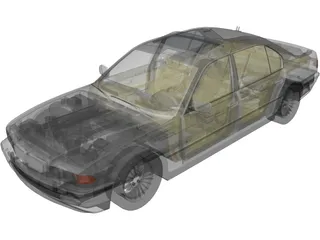 BMW 750iL 3D Model preview