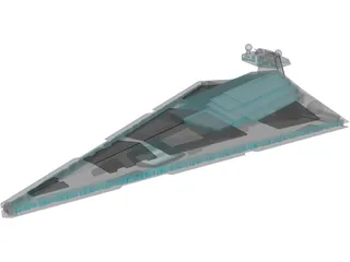 Star Wars Imperial Star Destroyer 3D Model preview