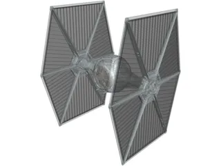 Star Wars Imperial TIE Fighter 3D Model preview