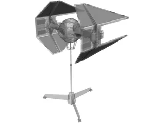 Star Wars Imperial TIE Interceptor 3D Model preview
