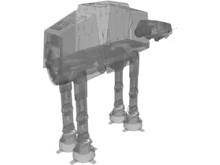 Star Wars Imperial AT-AT 3D Model preview