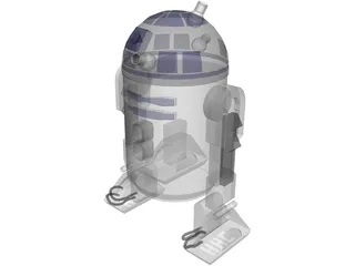 Star Wars R2-D2 R2-Unit 3D Model preview