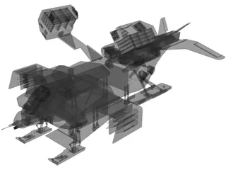 Star Wars Dropship 3D Model preview