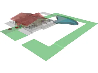 Mansion Interior 3D Model preview