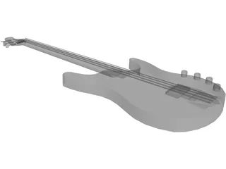 Guitar Bass 3D Model preview