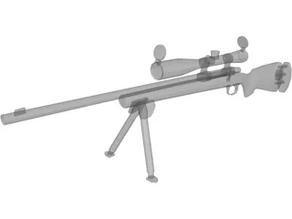 M24 Sniper 3D Model preview