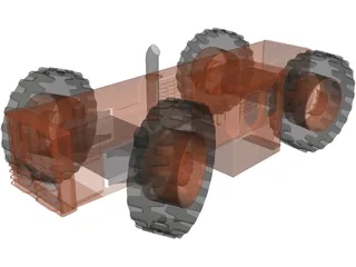 Tractor 3D Model preview