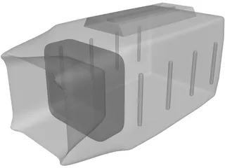 TV Portable Old Style 3D Model preview