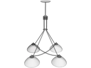 Light Modern Fixture Metropolitan 3D Model preview