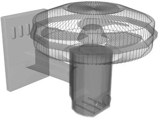 Caged Fan 3D Model preview
