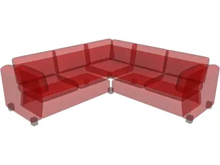 Couch Sectional 3D Model preview