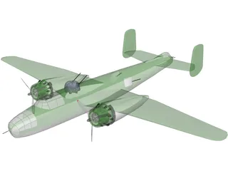 B-52 Bomber 3D Model preview