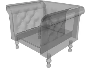 Chair China 3D Model preview