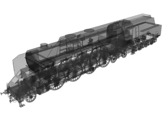 BR12 Austrian Steamengine 3D Model preview