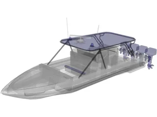 Midnight Express Interceptor 3D Model preview