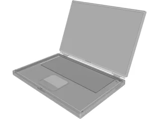Powerbook G4 Titanium 3D Model preview
