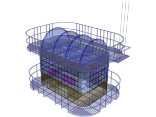 Airport Tower 3D Model preview