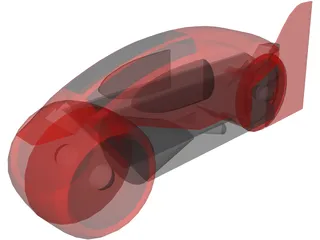 Tron Lightcycle 3D Model preview