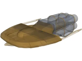 Star Trek Canon Frieghter 3D Model preview
