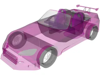 Honda S2000 [Tuned] 3D Model preview
